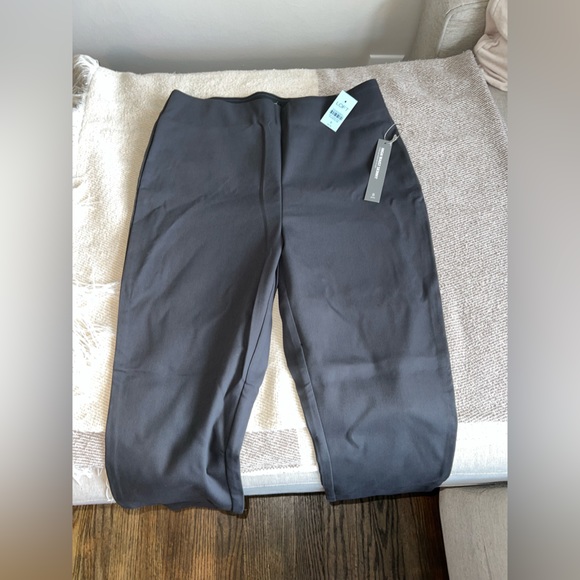 NWT LOFT women’s high waist side zip skinny pants | 8 PETITE | Coal Grey - Picture 2 of 5